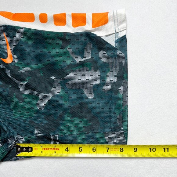 Nike Boys Elastic/Drawstring Waist Dri-Fit Camo Athletic Shorts Green Size Large - Picture 10 of 10
